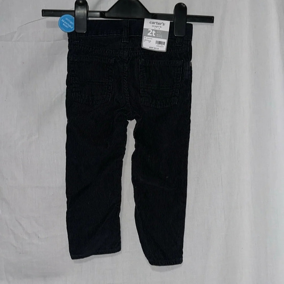 NWT black corduroy pants size 2T - Picture 2 of 2